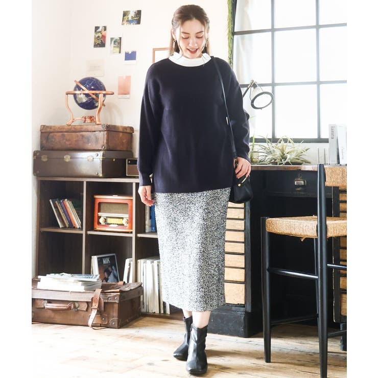 【大きいサイズ】ハイネック長袖カットソー | eur3 | 詳細画像4 