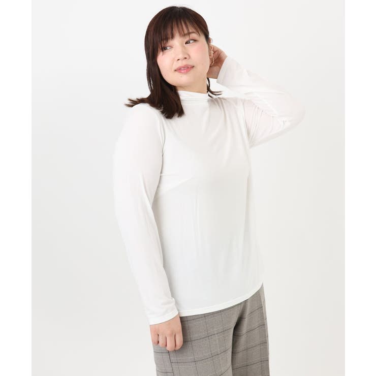【大きいサイズ】ハイネック長袖カットソー | eur3 | 詳細画像6 