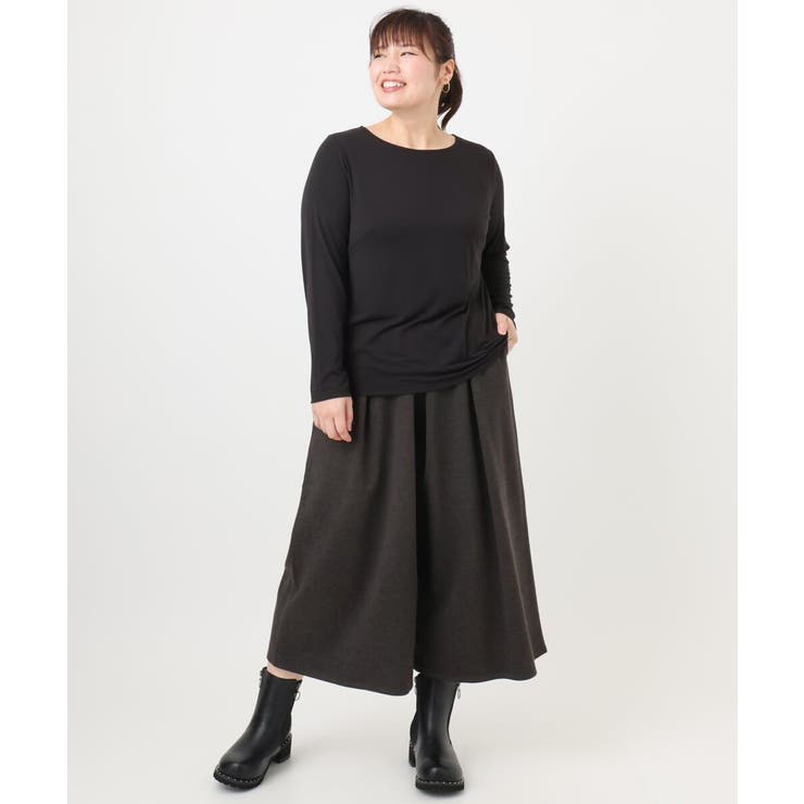 【大きいサイズ】Uネック長袖カットソー | eur3 | 詳細画像15 