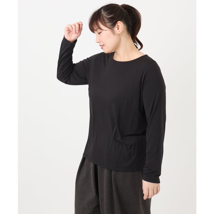 【大きいサイズ】Uネック長袖カットソー | eur3 | 詳細画像7 