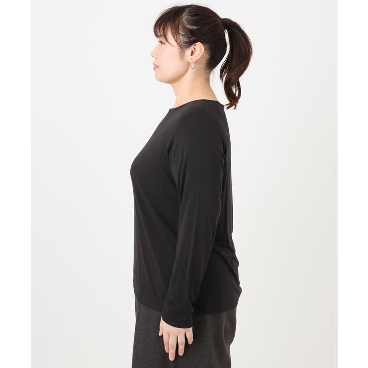 【大きいサイズ】Uネック長袖カットソー | eur3 | 詳細画像8 