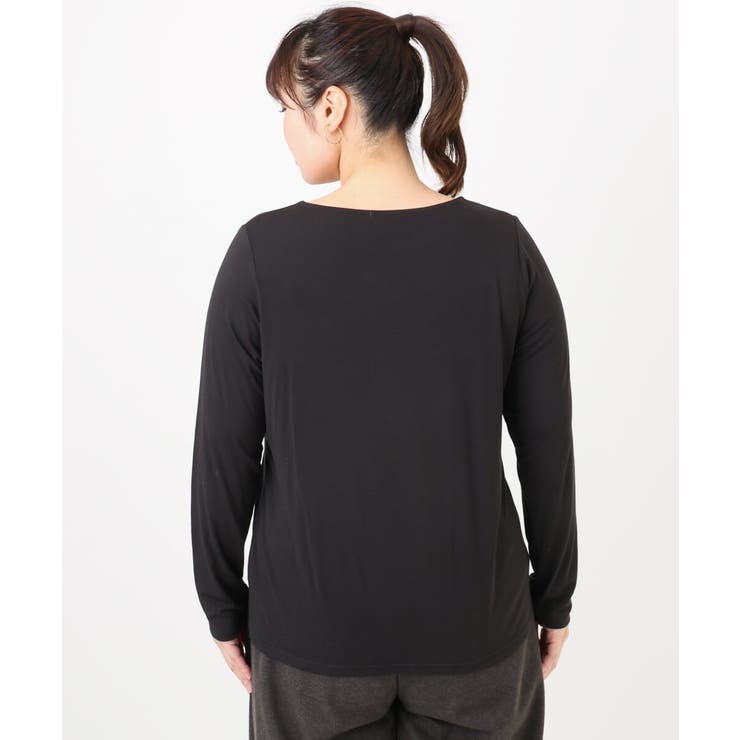 【大きいサイズ】Uネック長袖カットソー | eur3 | 詳細画像9 