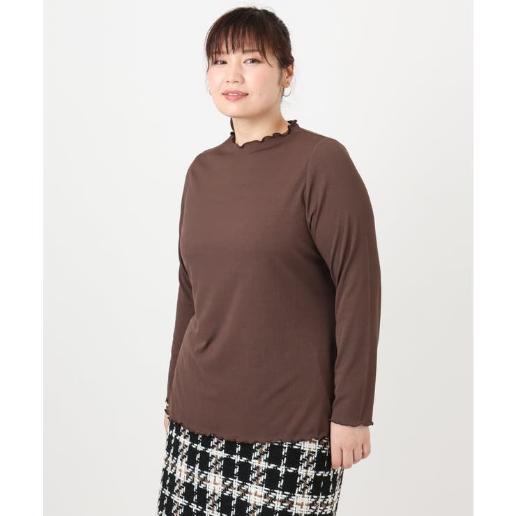 【大きいサイズ】メローリブカットソ | eur3 | 詳細画像11 