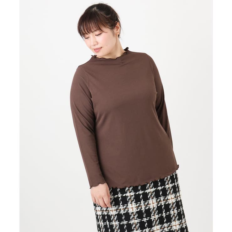 【大きいサイズ】メローリブカットソ | eur3 | 詳細画像12 