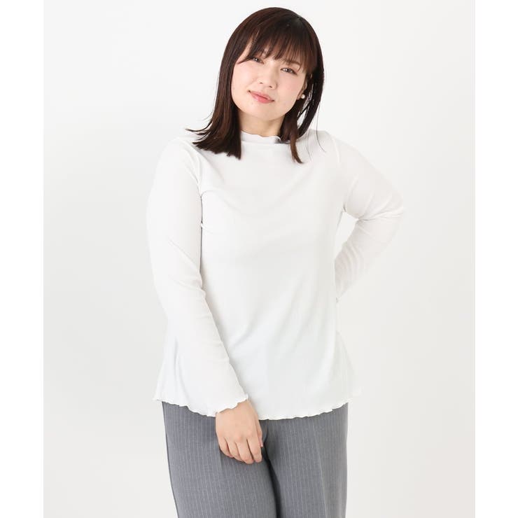 【大きいサイズ】メローリブカットソ | eur3 | 詳細画像17 