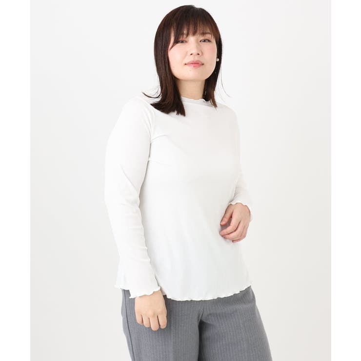 【大きいサイズ】メローリブカットソ | eur3 | 詳細画像18 