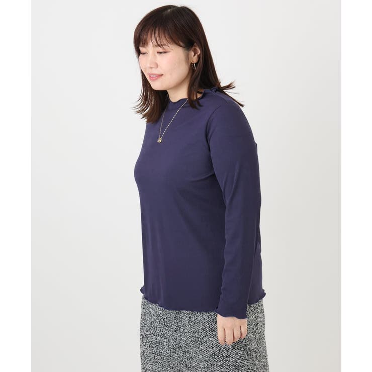 【大きいサイズ】メローリブカットソ | eur3 | 詳細画像3 