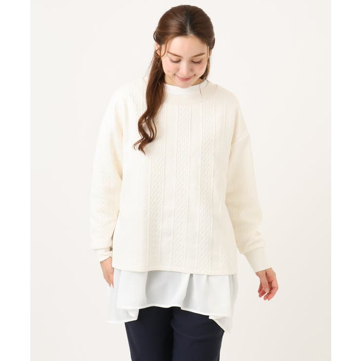 【大きいサイズ】フクレジャカードトップス | eur3 | 詳細画像23 