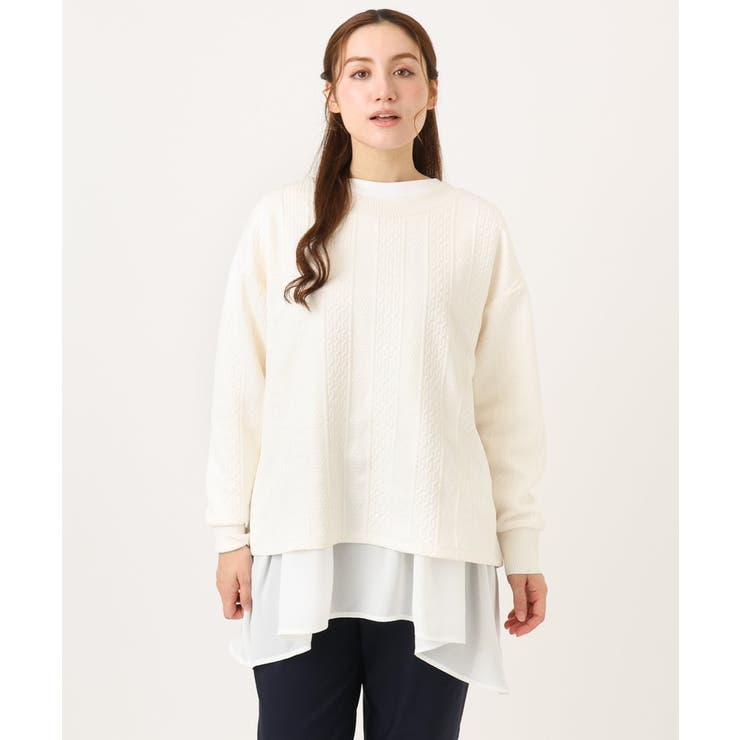 【大きいサイズ】フクレジャカードトップス | eur3 | 詳細画像24 