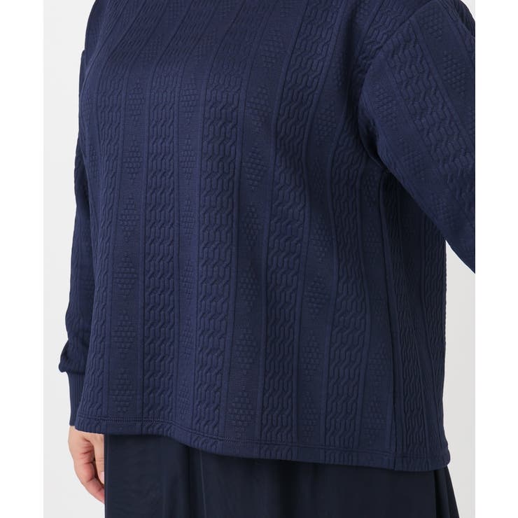 【大きいサイズ】フクレジャカードトップス | eur3 | 詳細画像8 