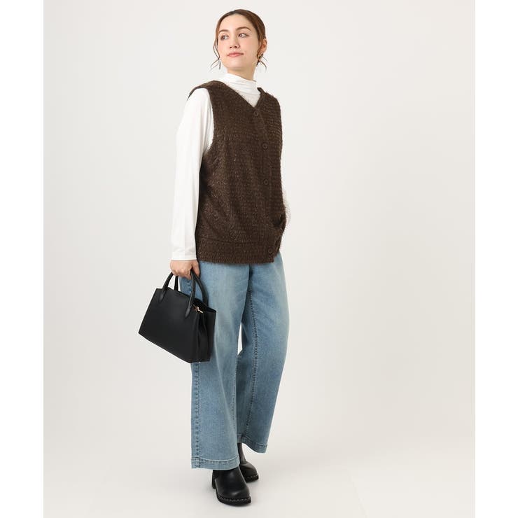 【大きいサイズ】2wayラメシャギーベスト | eur3 | 詳細画像9 