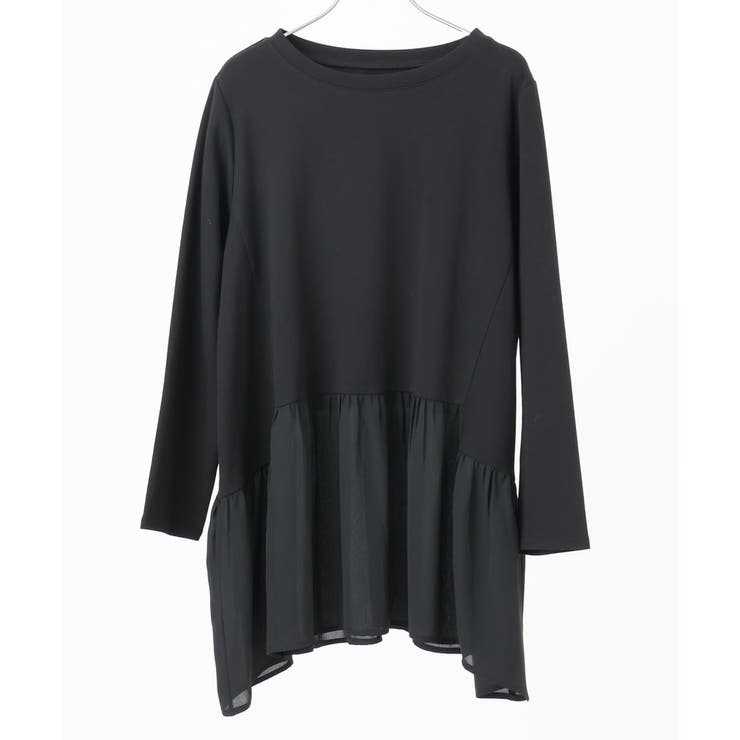 【大きいサイズ】異素材ドッキングカットソー | eur3 | 詳細画像16 