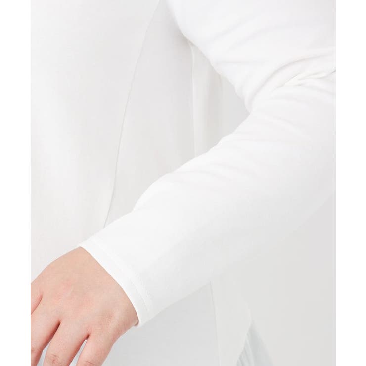 【大きいサイズ】異素材ドッキングカットソー | eur3 | 詳細画像9 