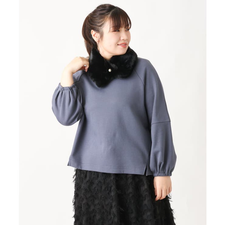 【大きいサイズ】袖ギャザートップス | eur3 | 詳細画像12 