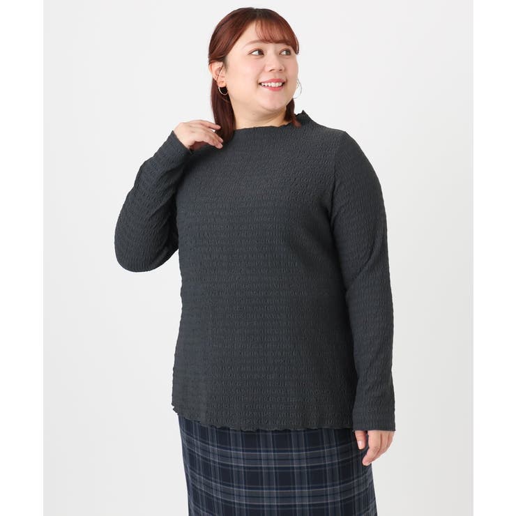 【大きいサイズ】シャーリングメロートップス | eur3 | 詳細画像14 