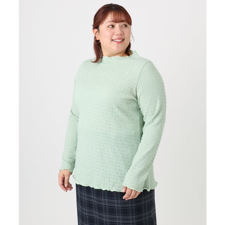 【大きいサイズ】シャーリングメロートップス | eur3 | 詳細画像2 