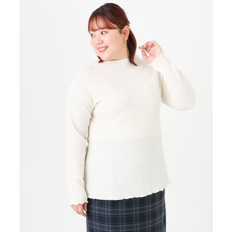 【大きいサイズ】シャーリングメロートップス | eur3 | 詳細画像6 