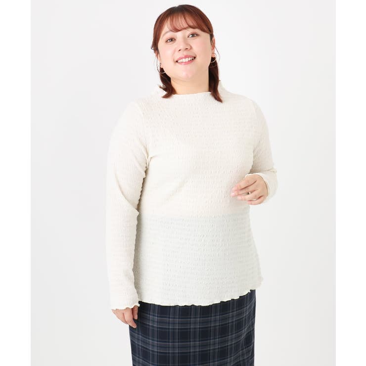 【大きいサイズ】シャーリングメロートップス | eur3 | 詳細画像7 