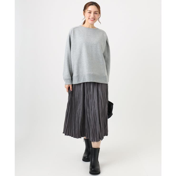 【大きいサイズ/a.v.v×eur3】ラメ裏起毛スウェットプルオーバー | eur3 | 詳細画像10 