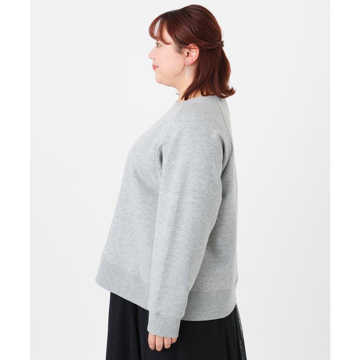 【大きいサイズ/a.v.v×eur3】ラメ裏起毛スウェットプルオーバー | eur3 | 詳細画像14 