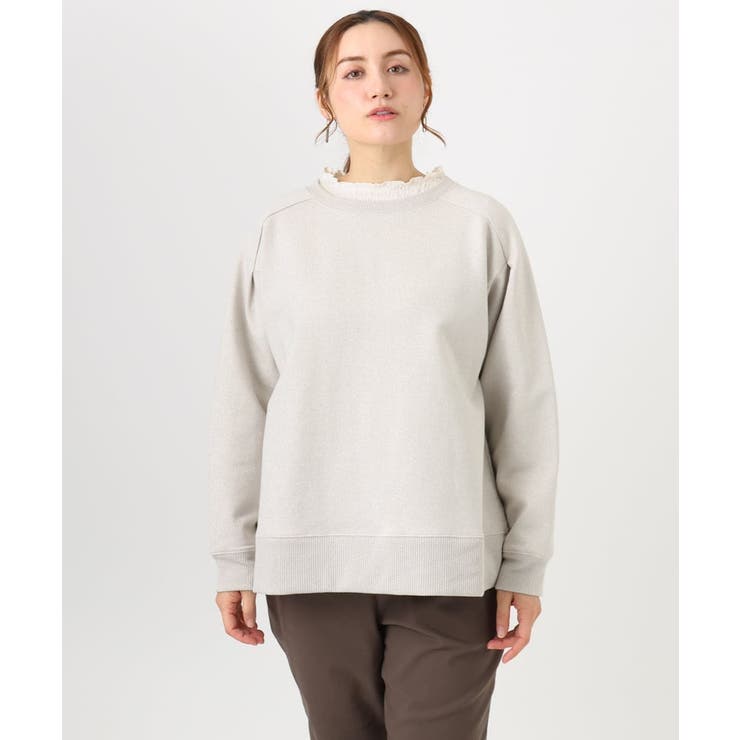 【大きいサイズ/a.v.v×eur3】ラメ裏起毛スウェットプルオーバー | eur3 | 詳細画像2 