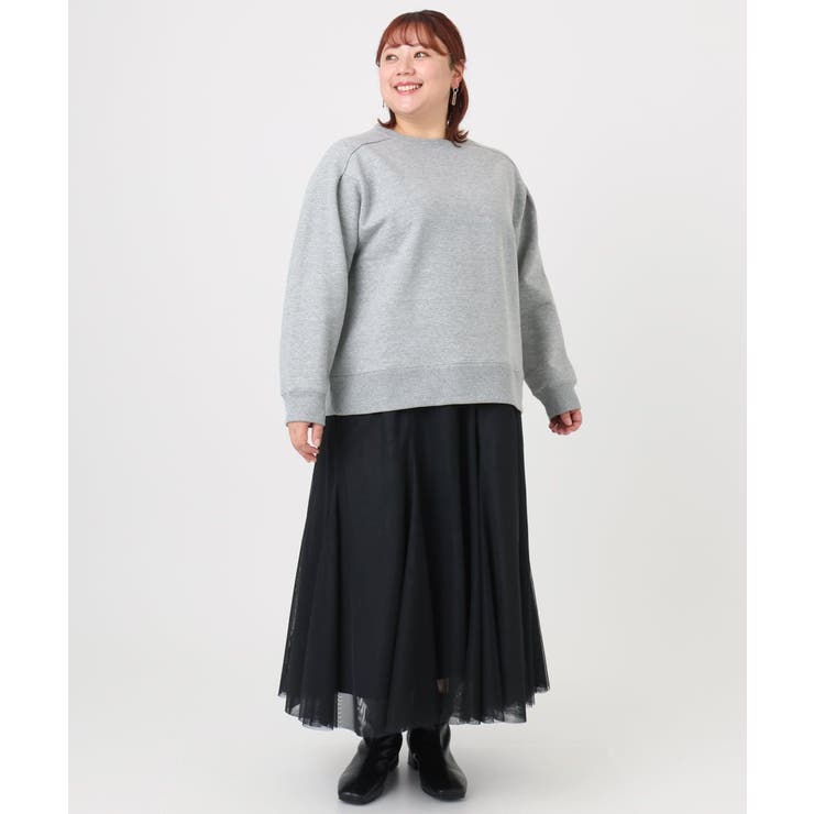 【大きいサイズ/a.v.v×eur3】ラメ裏起毛スウェットプルオーバー | eur3 | 詳細画像21 