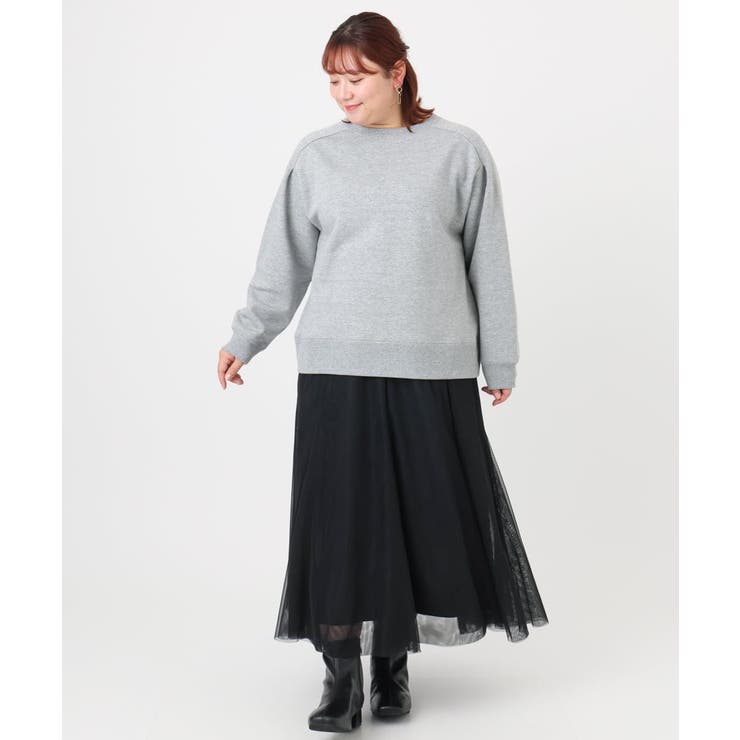 【大きいサイズ/a.v.v×eur3】ラメ裏起毛スウェットプルオーバー | eur3 | 詳細画像22 