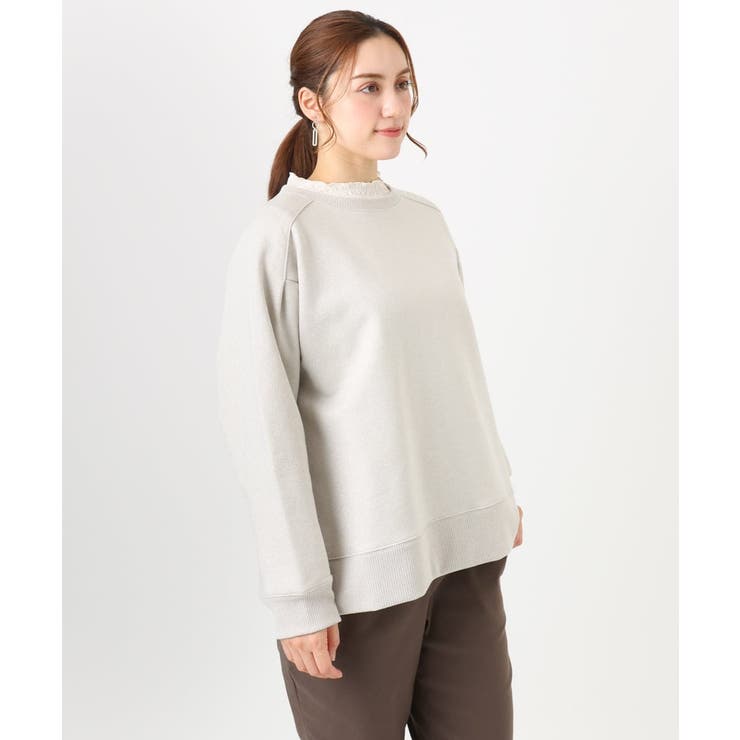 【大きいサイズ/a.v.v×eur3】ラメ裏起毛スウェットプルオーバー | eur3 | 詳細画像3 