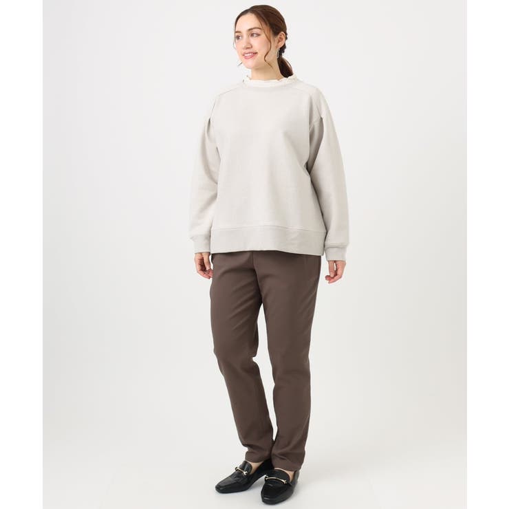 【大きいサイズ/a.v.v×eur3】ラメ裏起毛スウェットプルオーバー | eur3 | 詳細画像5 