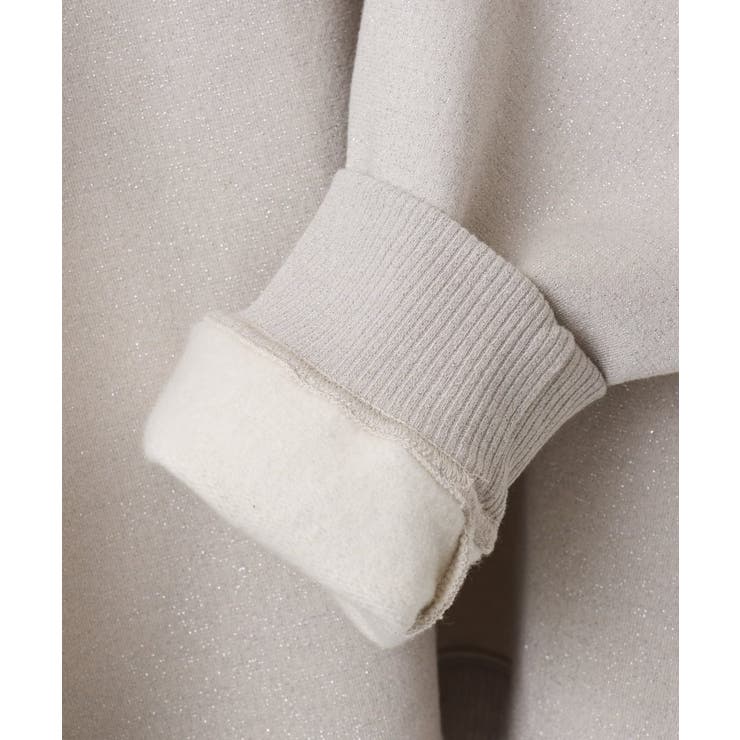 【大きいサイズ/a.v.v×eur3】ラメ裏起毛スウェットプルオーバー | eur3 | 詳細画像8 