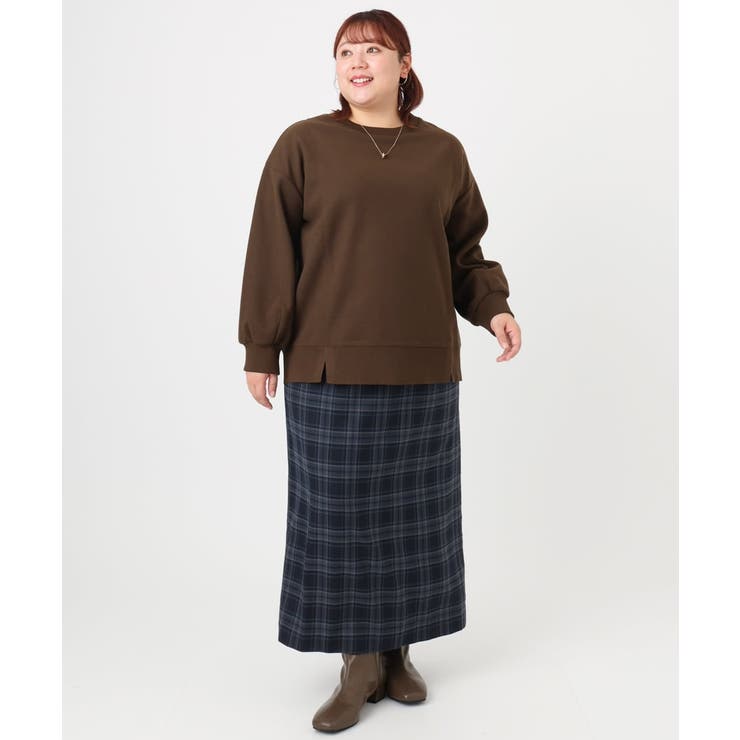 【大きいサイズ】起毛スウェットライクトップス | eur3 | 詳細画像15 