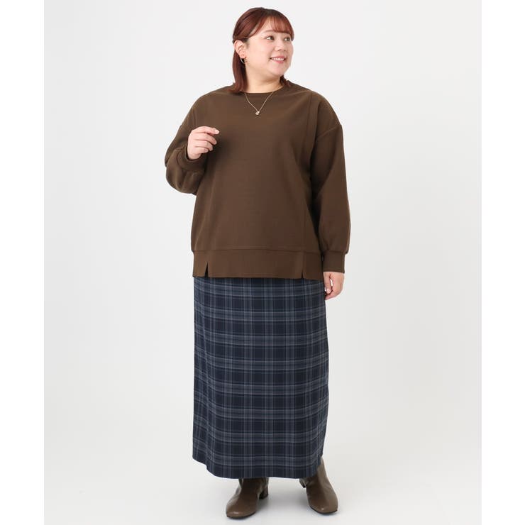 【大きいサイズ】起毛スウェットライクトップス | eur3 | 詳細画像16 