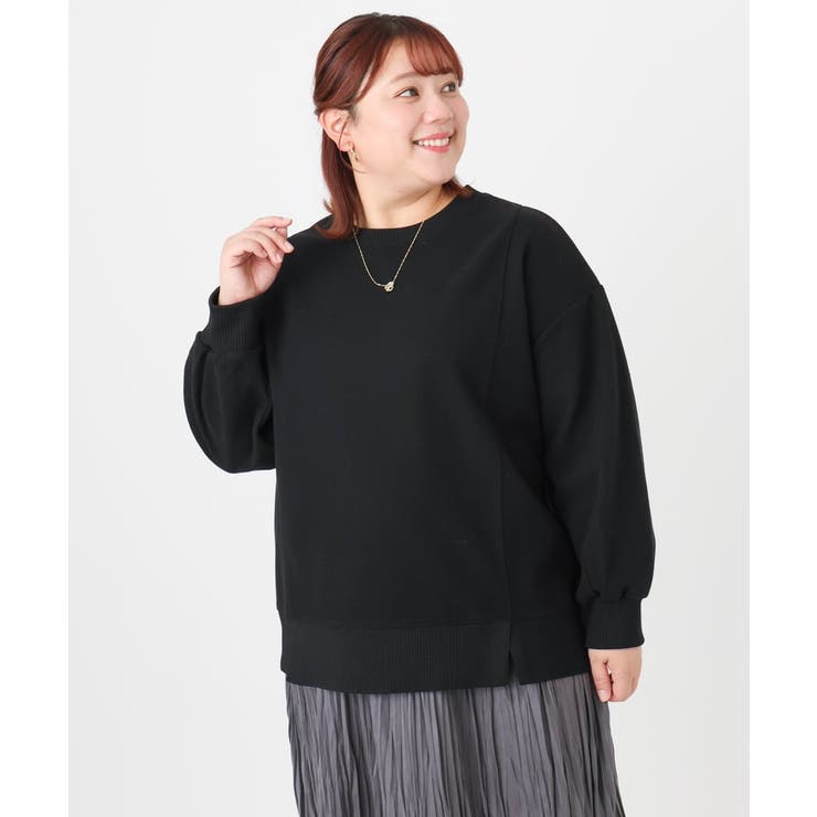 【大きいサイズ】起毛スウェットライクトップス | eur3 | 詳細画像17 