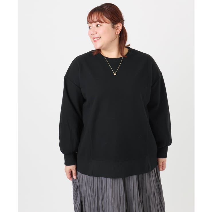 【大きいサイズ】起毛スウェットライクトップス | eur3 | 詳細画像18 