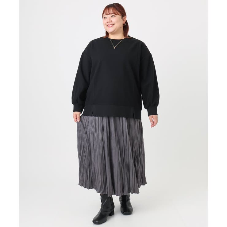 【大きいサイズ】起毛スウェットライクトップス | eur3 | 詳細画像20 