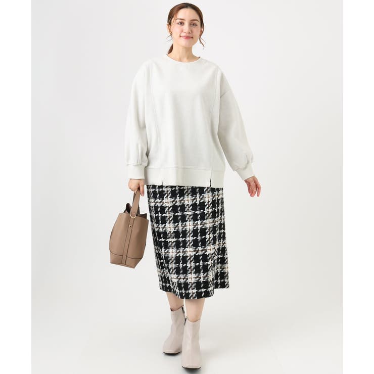 【大きいサイズ】起毛スウェットライクトップス | eur3 | 詳細画像4 