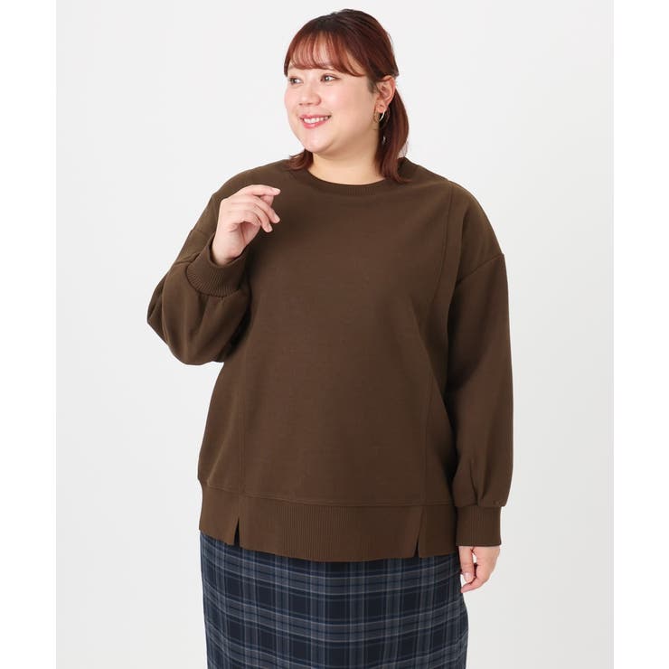 【大きいサイズ】起毛スウェットライクトップス | eur3 | 詳細画像6 