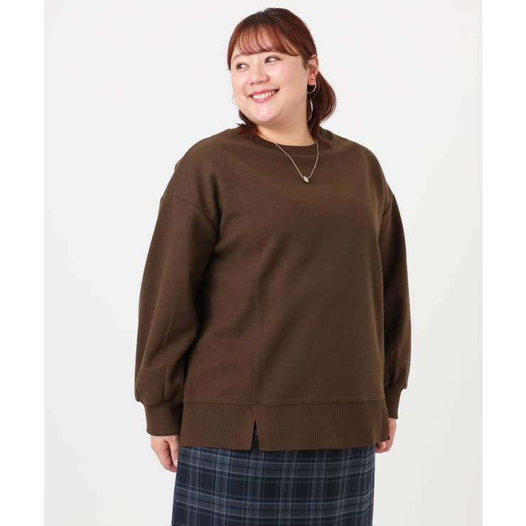 【大きいサイズ】起毛スウェットライクトップス | eur3 | 詳細画像7 