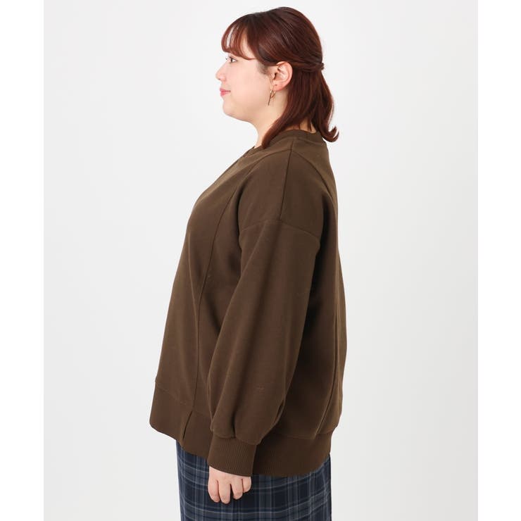 【大きいサイズ】起毛スウェットライクトップス | eur3 | 詳細画像8 