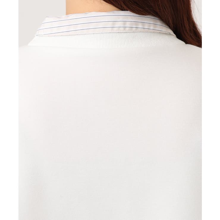 【大きいサイズ】レイヤード風ボウタイトップス | eur3 | 詳細画像21 