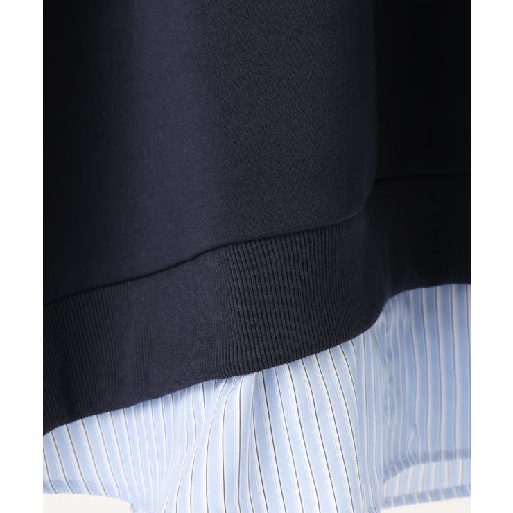 【大きいサイズ】レイヤード風ボウタイトップス | eur3 | 詳細画像4 