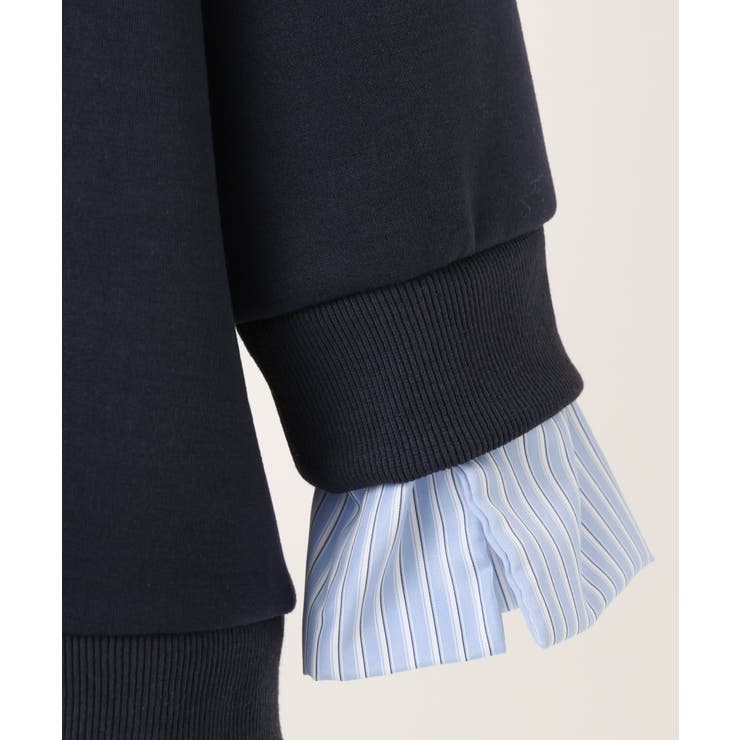 【大きいサイズ】レイヤード風ボウタイトップス | eur3 | 詳細画像9 