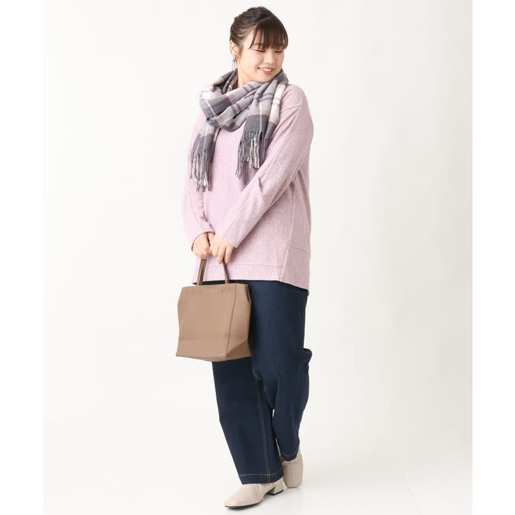 【大きいサイズ】袖タックニットソー | eur3 | 詳細画像14 