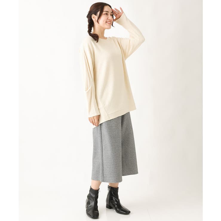 【大きいサイズ】袖タックニットソー | eur3 | 詳細画像19 