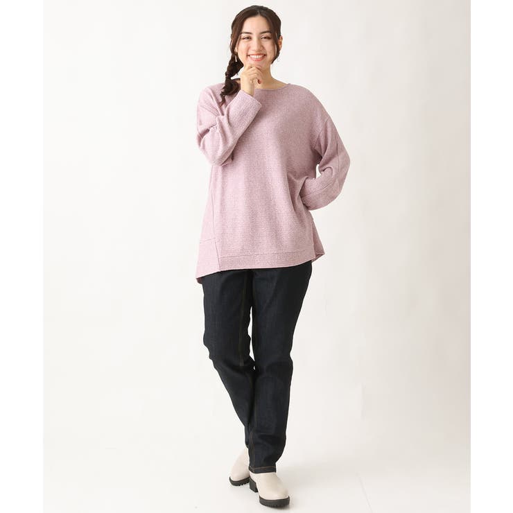 【大きいサイズ】袖タックニットソー | eur3 | 詳細画像3 