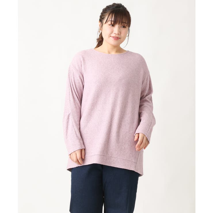 【大きいサイズ】袖タックニットソー | eur3 | 詳細画像5 