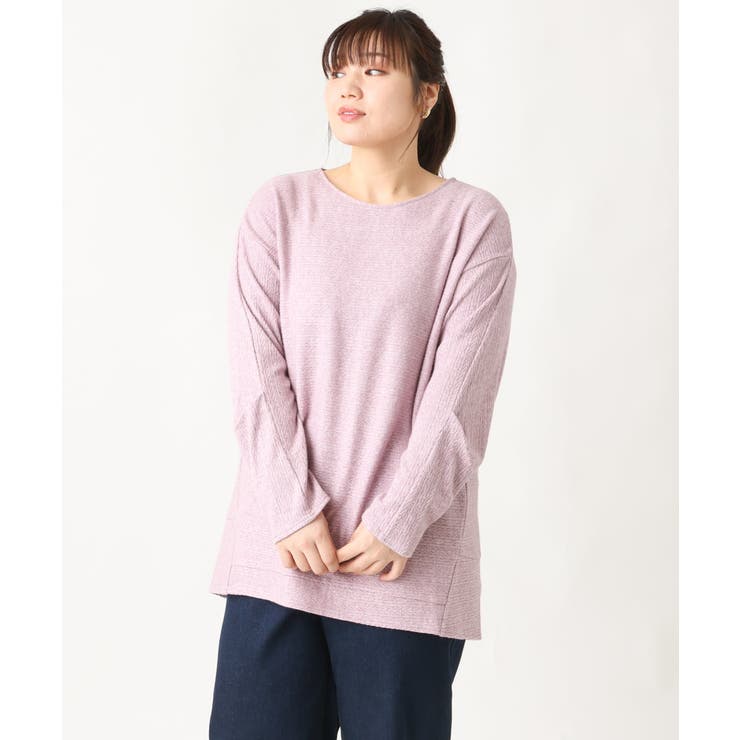 【大きいサイズ】袖タックニットソー | eur3 | 詳細画像6 