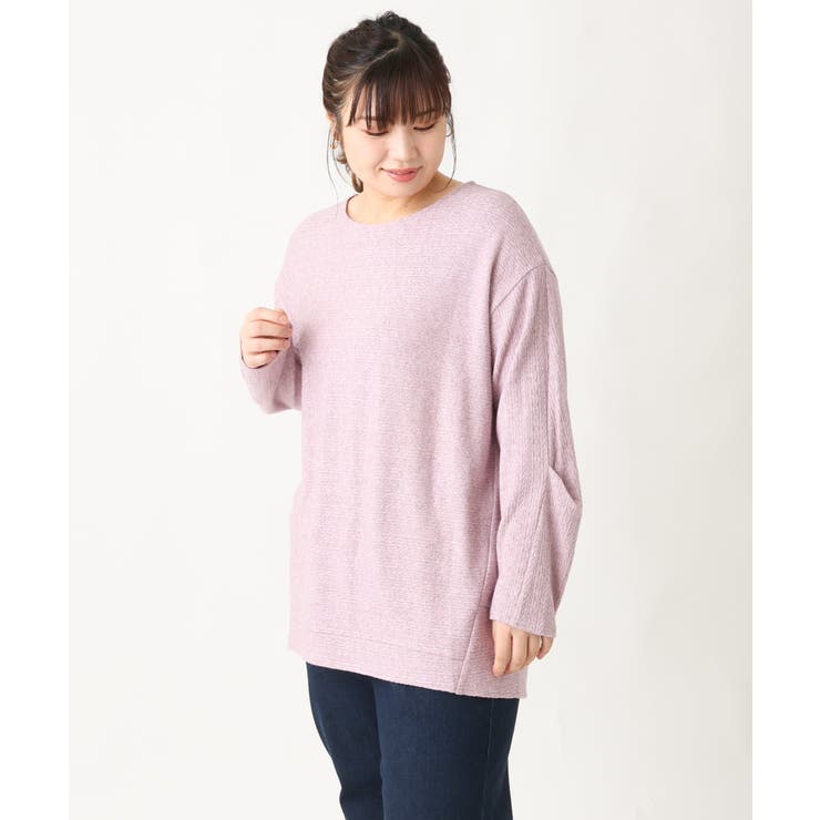 【大きいサイズ】袖タックニットソー | eur3 | 詳細画像7 