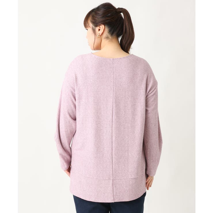 【大きいサイズ】袖タックニットソー | eur3 | 詳細画像9 