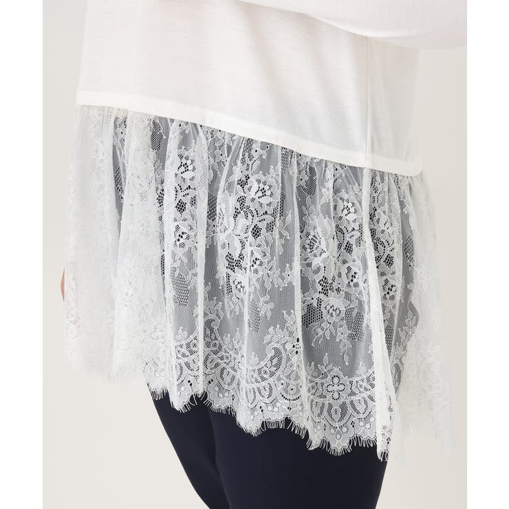 【大きいサイズ】ダンボールカットソー×レースインナーセット | eur3 | 詳細画像21 